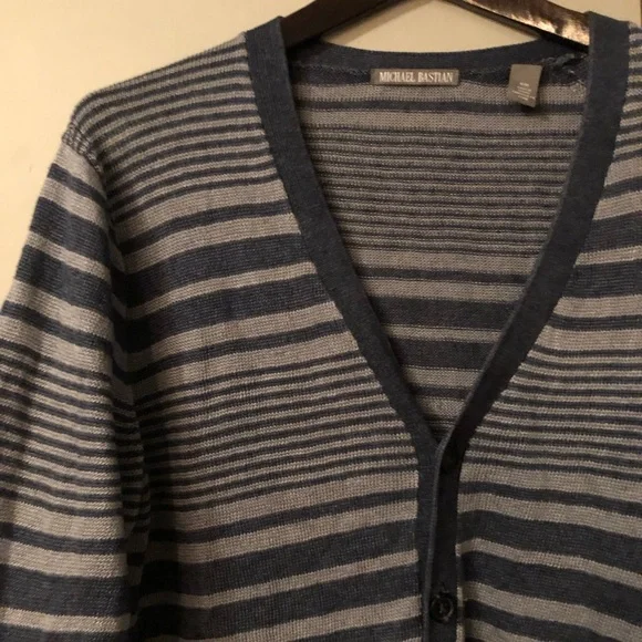 Michael Bastian Linen Cardigan - Picture 4 of 8